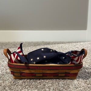 Vintage Longaberger 1993 All American Liberty Basket Patriotic Stars Stripes